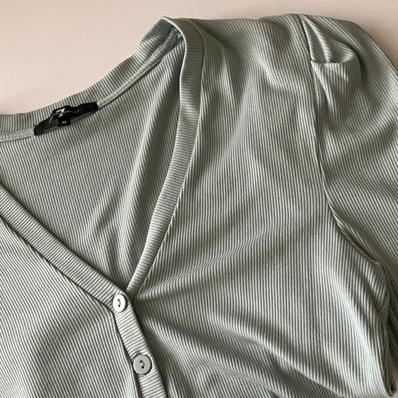 7 For All Mankind Button Up Cardigan (Size Medium) NWT - Picture 6 of 10